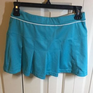 Tiffany blue pleated tennis skirt